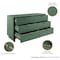 Manhattan Comfort Granville Sage Green 5-Drawer Tall Dresser, 3-Drawer Standard Dresser and 6-Drawer Double Dresser GRAN033 - alternate 8